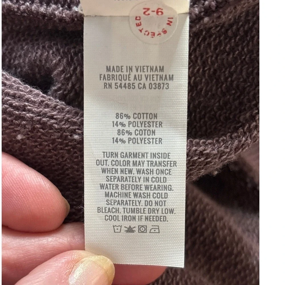 Aerie Oversized Crewneck Sweatshirt M Slouchy Distressed Earthy Cozy Pullover - Picture 6 of 10